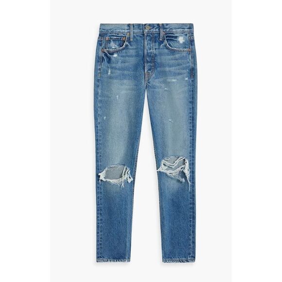 GRLFRND Karolina Distressed High-Rise Skinny Jeans Size 26 Fly Button - Picture 2 of 12